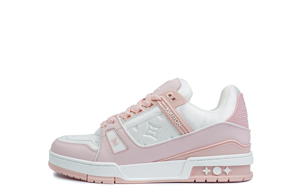 PK god Louis Vuitton LV Trainer pink retail materials ready to ship